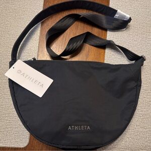 NWT Athleta All About Crossbody Bag in Black